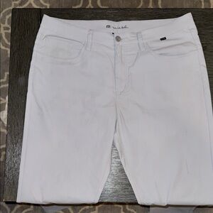 Travis Mathew Men's Crisp White Skinny Pants